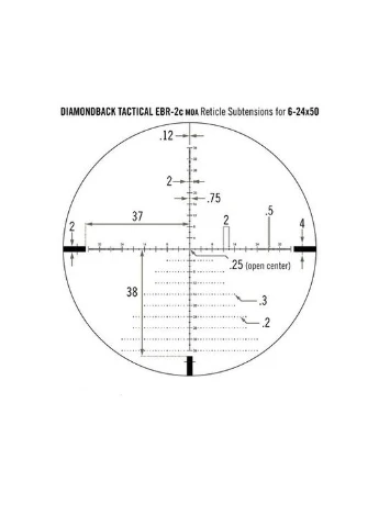 Приціл оптичний Diamondback Tactical FFP 6-24x50 EBR-2C MOA (DBK-10028), водонепроникний, ударостійкий, 30 мм Vortex (394233397)
