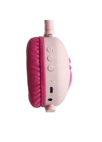 Безпровідні навушники з мікрофоном, медвежими вушками та LED підсвіткою подарункові (Розові) Atd (349824253)