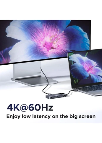 Док-станция USB3.2 Type-C --> HDMI 4K60Hz/2xUSB-A 3.2/2xUSB-C 3.2/PD 100W 6-in-1 CM888 Ugreen (396198404)