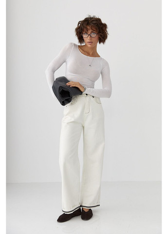 Приталений лонг у сітку – блакитний колір Lurex (361056659)