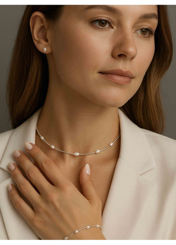 Чокер з японського бісеру та перлинок 5427 LeBijou (368559242)