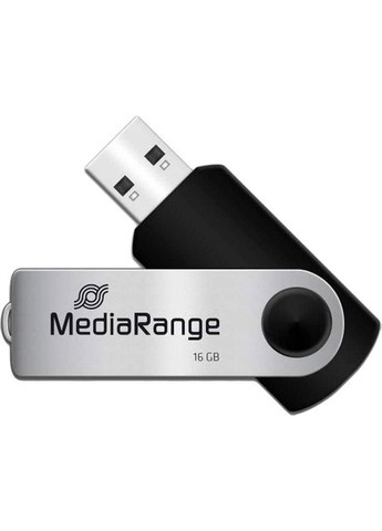Флешдрайв 16GB USB 2.0 Black/Silver (MR910) Mediarange (306681984)