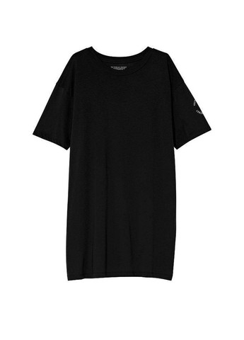Нічна сорочка Cotton Sleepshirt XS/S чорна Victoria's Secret (282964870)