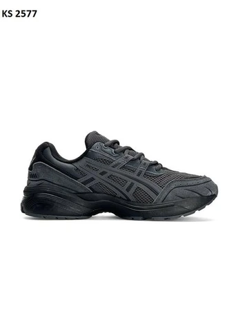 Черные демисезонные кроссовки мужские asics gel-1090 dark gray асикс гель 1090 черные No Brand