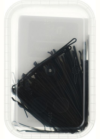 Невидимки для волос, обрезанные, 70 мм, черные 200g (1115878-27064120) Tico Professional (368643223)