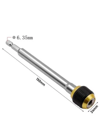 Тримач біт магнітний 1/4" 150мм з фіксатором, CR-V F&D (391710359)