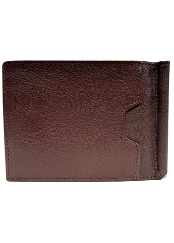 Затискач для купюр із натуральної шкіри коричневий 0902-553 Karya (336377986)