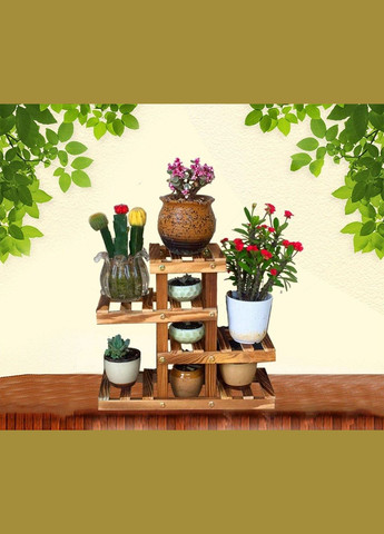 Підставка для квітів з дерева Мігель капучино (ЦВП-008209) No Brand (328230310)