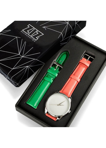 Годинник Мінімалізм (кораловий, срібло) Ziz 4600161 (338216299)