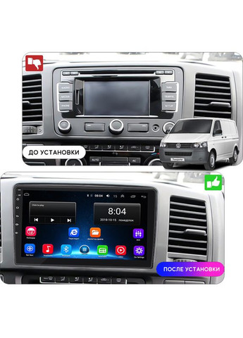 Магнитола 10" для Volkswagen Transporter T5 Рестайлинг 2009-2015г 2/32Gb/ Wi-Fi Base Volkswagen 13 шт. Lesko (336193360)