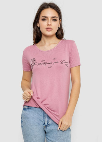 Футболка жіноча з принтом, колір білий, 244R508 Ager - (318169823)