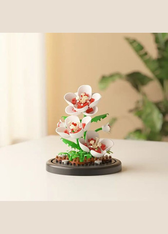 Конструктор цветы 3д 129 деталей на подставке (5552) No Brand (338625900)