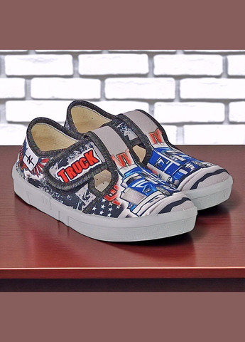 Ортопедичні тапочки на липучці капчики для хлопчика змінне взуття в садок змінка Валді Waldi (345647856)