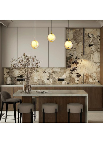 Дизайнерский подвес с прозрачным 15см плафоном (800-P3309-1 CL+WH) No Brand (370069666)