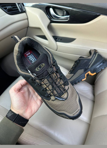 Оливковые (хаки) зимние кроссовки зимние мужские salomon acs winter gore-tex khaki termo | саломон acs хаки термо No Brand