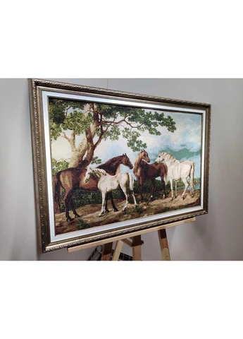 Гобеленовая картина в багетной раме Кони 50x70см. №G308 No Brand (385667675)