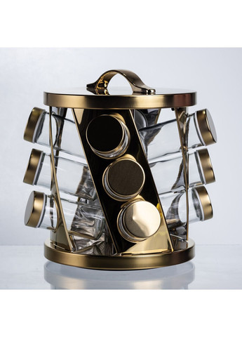 Карусель для спецій 12 баночок по 100 мл, золото HP-1369 Yiwu (370800196)