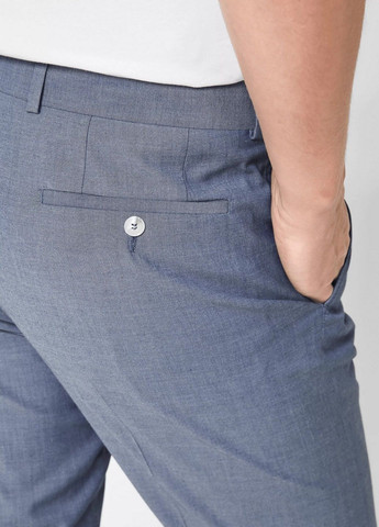 Синие кэжуал демисезонные прямые брюки S.Oliver