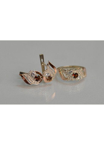 Срібний набір з золотими пластинами Silver Style (367112461)