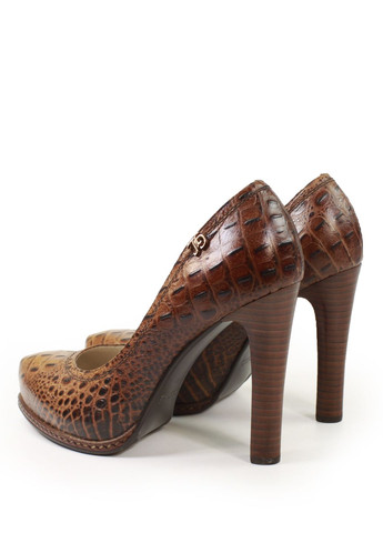 It-Girl Женские кожаные босоножки на платформе лодочки коричневый з натуральная кожа, — всесезон (349724037)