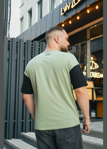 Оливковая футболка мужская "" оливково-черная с коротким рукавом Intruder FreeDom