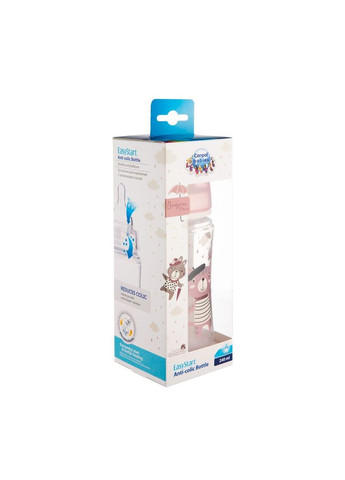 Антиколікова пляшечка Bonjour Paris, 3+, 240 мл, рожевий () Canpol Babies 35/232_pin (328310071)