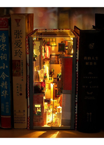 Бук Нук Старинный переулок Book Nook Time Old Alley книжный уголок DIY TC-26 + купол No Brand (362452751)