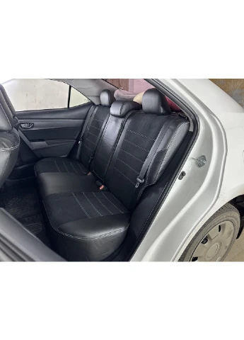 Авточохли Toyota XI E170 2013-2017 (Екошкіра+Замша) З заднім підлокітником EMC-ELEGANT EMC ELEGANT Corolla (398174879)