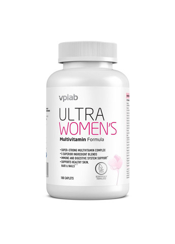 Витаминный комплекс для женщин Ultra Women Multivitamin Formula - 90 каплет VPLab Nutrition (280928198)