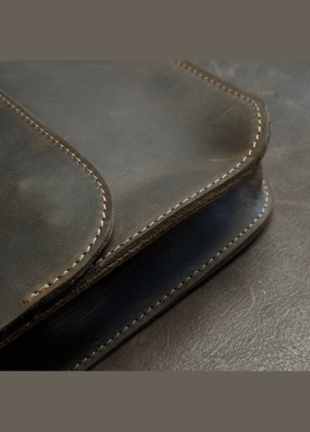 Сумка коричнева через плече чоловіча Майамі, сумка месенджер чоловіча 20*24*4 см з широким ремінцем No Brand (333705227)