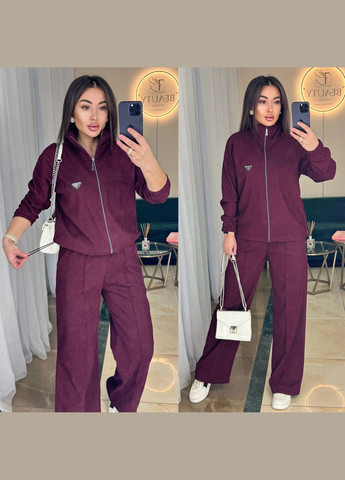 Костюм мікровельвет штани та кофта No Brand (345643541)