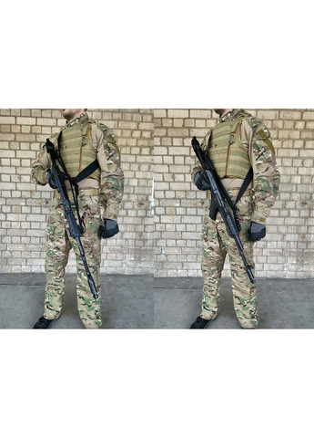 Ремень оружейный трехточечный тактический 3-point черный (трехточка) (A-021814) EasyFit (364194646)