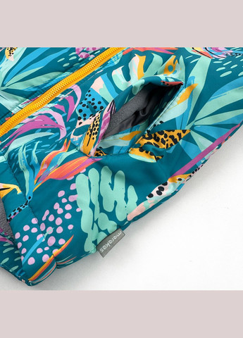 Бирюзовая демисезонная куртка на слимтексе и микрофлисе принт демисезонный 1jac-fl-p-84-12242 Marakas