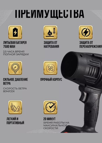 Потужний турбо-фен 48V для автомобіля в компактному No Brand (316057574)