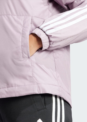 Фіолетова демісезонна куртка essentials 3-stripes insulated adidas