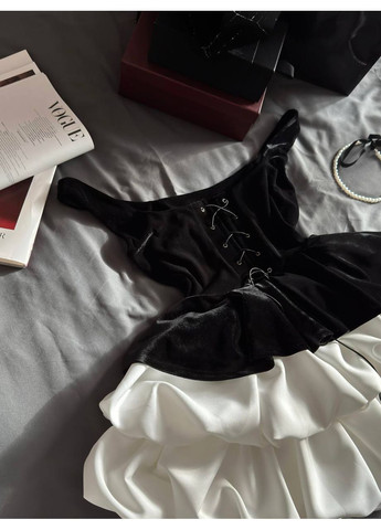 Комплект баска-корсет + пишна багатошарова спідниця з оксамиту та костюмки ❤️🔥❤️🔥❤️🔥 Україна (372419680)