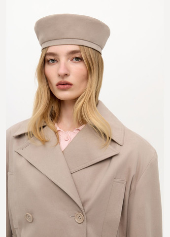 Светло-бежевое демисезонное Тренч укороченный M-L Светло-бежевый 803 Papaya