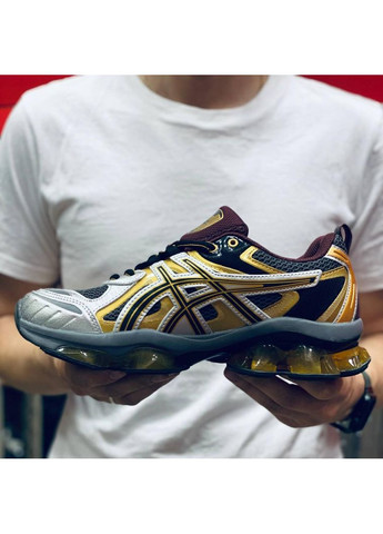 КРОСІВКИ ЖІНОЧІ ASICS GEL-QUANTUM KINETIC GOLD SILVER АСІКС ГЕЛЬ КВАНТУМ No Brand чорні демісезони (368884773)