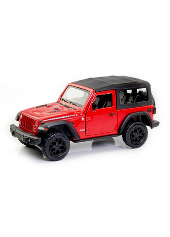Машинка Jeep Wrangler Rubicon 2021 Soft Top (With Hologram), масштаб 1:32 (554060ST), красная RMZ City (293814362)