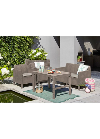 Стол для сада пластиковый Keter Lyon rattan table, Allibert (362582606)