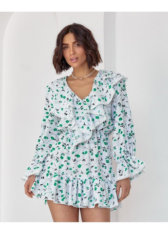 Белое повседневный платье 14594 l белый ISSA PLUS