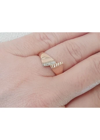 Золоте кільце з діамантами. 841402 No Brand (381578693)