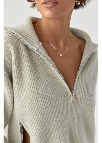 Вязаная женская кофта с молниями Lurex (371334075)