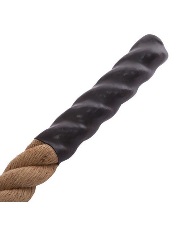 Канат для лазіння з сизалю з кріпленням Combat Battle Rope FI-0910-9 9м коричневий Zelart (322539443)
