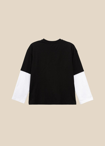 Черно-белый демисезонный лонгслив LAWA