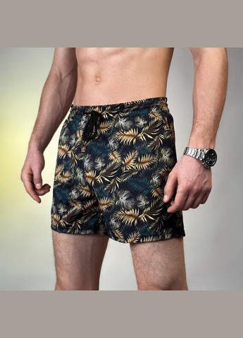 Мужские черные пляжные шорты с сеткой-подкладкой для плавания lystya s m l xl xxl xхxl (46 48 50 52 54 56) черные No Brand