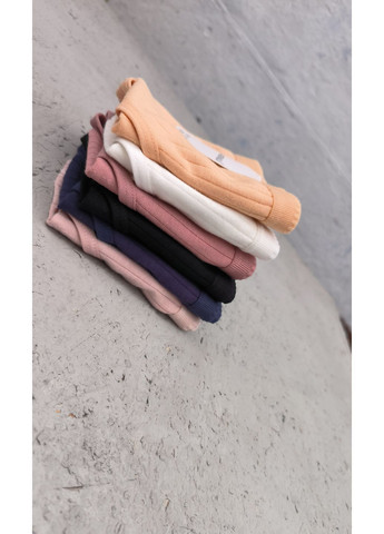 Набор 6 шт хлопчатобумажные трусики слепые в широкий рубчик микс цветов Agremaila (368999191)