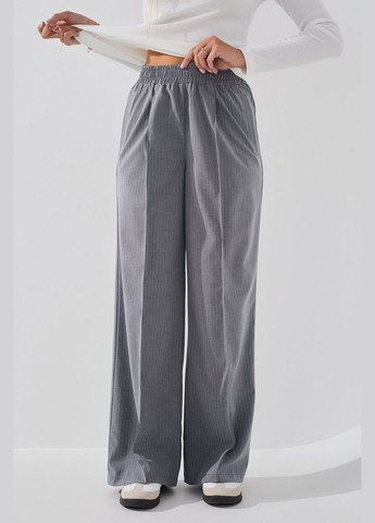 Брюки прямые с узором женские WBC02447 Серый shop (2000990763471) LAWA Класика прямі (329034264)