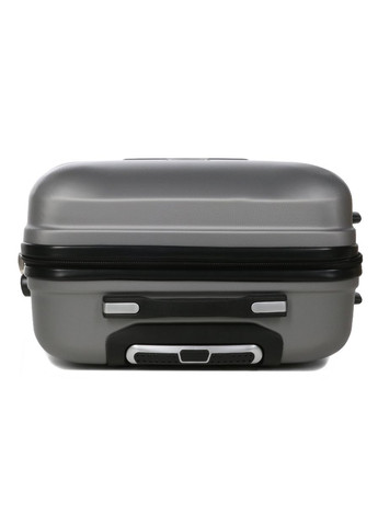 Чемодан маленький под ручную кладь S Madisson 32303 пластиковый 40л Серебряный Snowball (297644067)