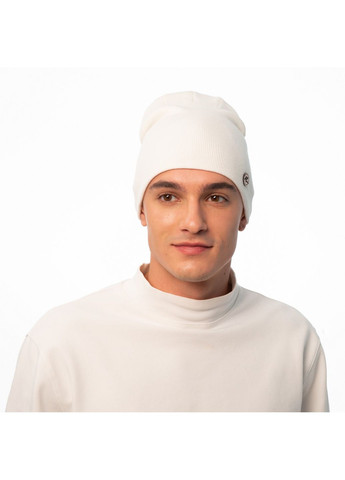 Шапка біні чоловіча віскоза біла NOELLA 261-518 LuckyLOOK 261-518M (322790149)